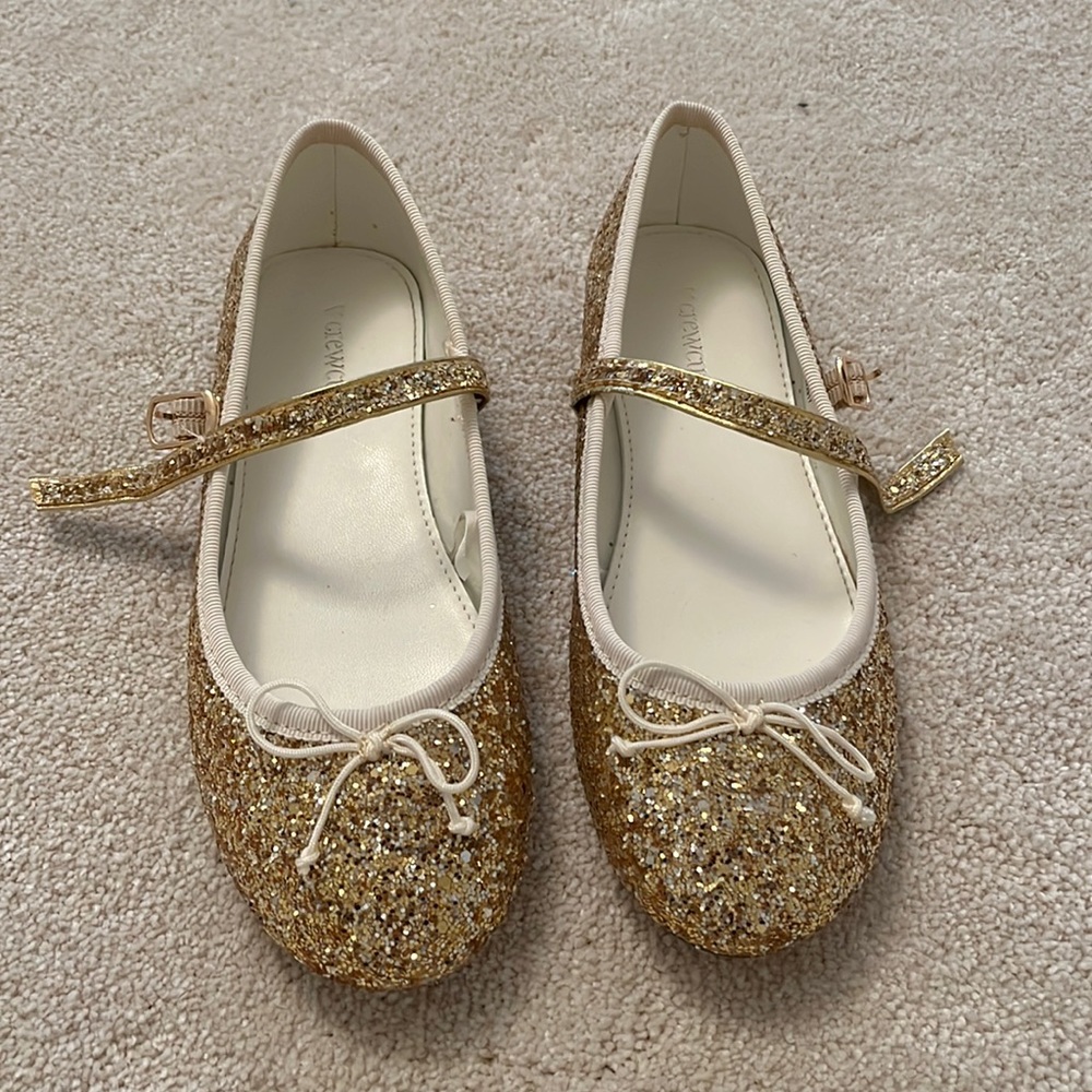 JCrew glitter ballet flats, size K3